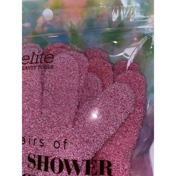 Elite Shower Exfoliating Wash Skin Spa Bath Gloves Scrubber New in Package - Picture 3 of 4
